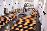 Kirche in Lingenau mit Fußbodenheizung