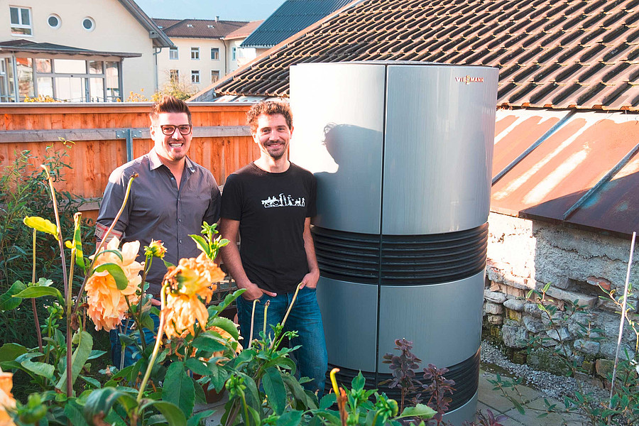 Patrick Maderbök mit Wolfgang Kurz