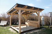 Sandkasten mit PV-Dach 