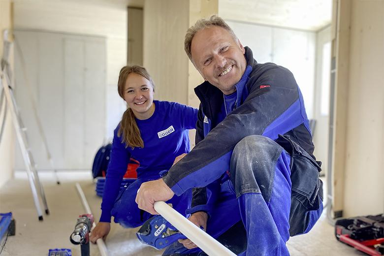 Die Mitarbeiter von Haustechnik Egger aus Matrei in Osttirol freuen sich auf dich