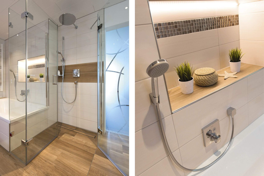 Brausemischer: Hansgrohe Thermostat Select + Mediano