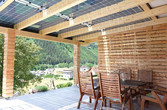 Photovoltaikanlage auf der Terrasse