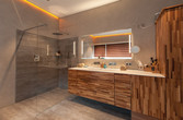 Bad mit bodenebener XL-Dusche