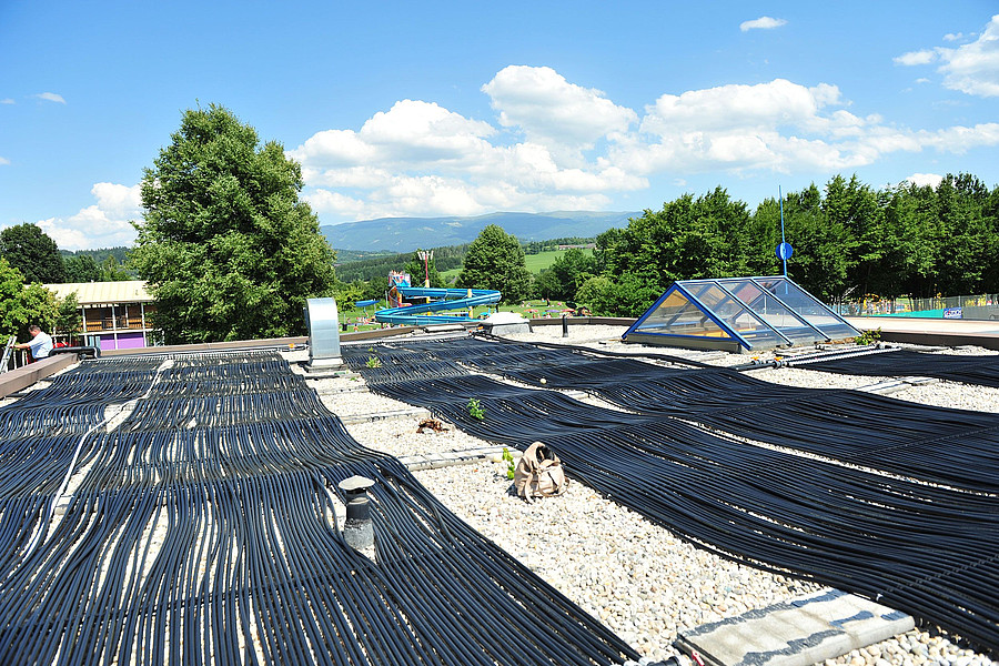 Einsatz von Solar-Schwimmbadabsorbern