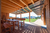 Terrasse mit PV-Überdachung