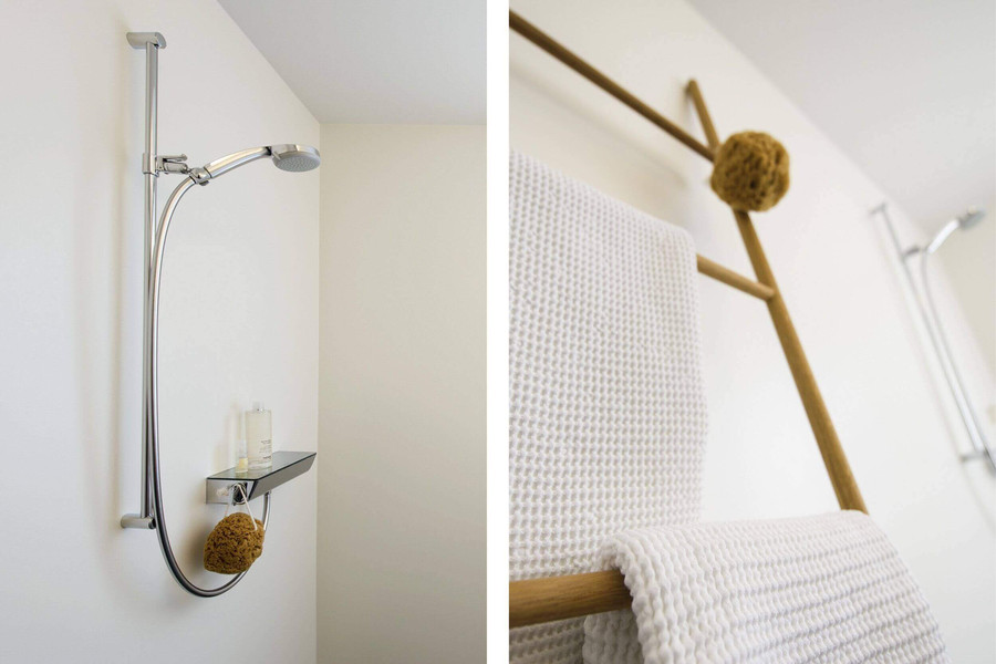 Brausemischer: Hansgrohe Showertablet mit praktischer Ablage