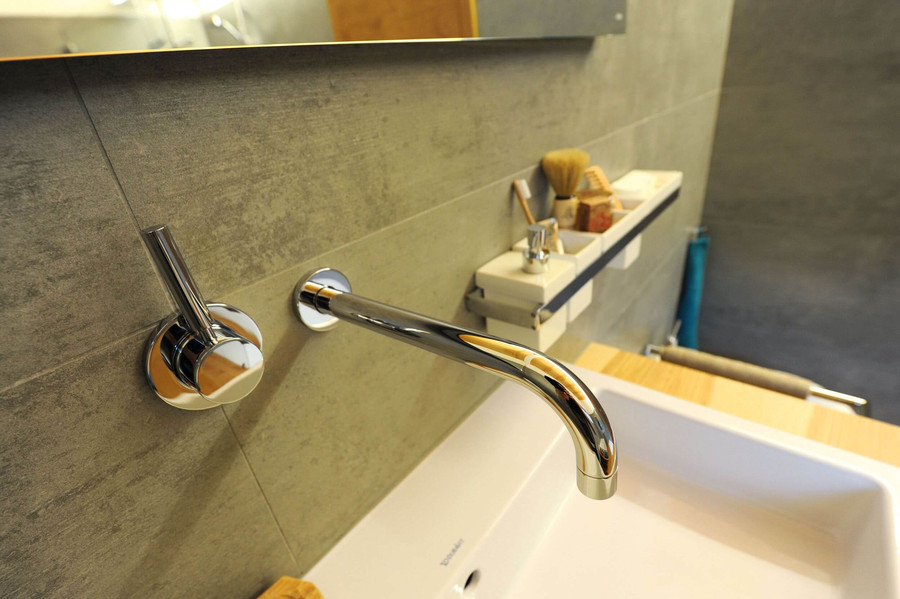 Unterputzwaschtischarmatur im Badezimmer