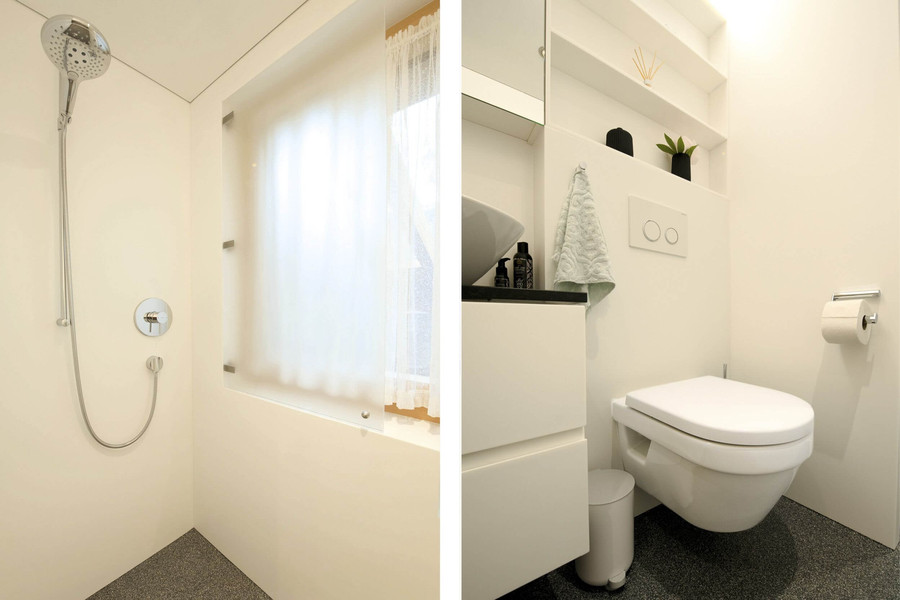 Wandhängendes, spülrandloses WC