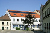 Solaranlage am Dach eines Hauses