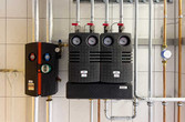 Die Solarladestation und Heizkreisverteiler