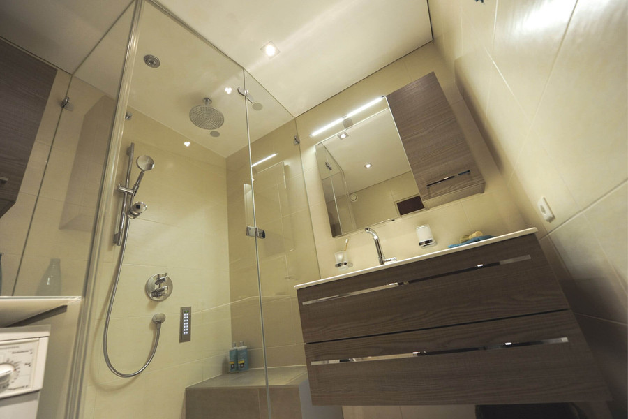 Solevernebelung in der Dusche