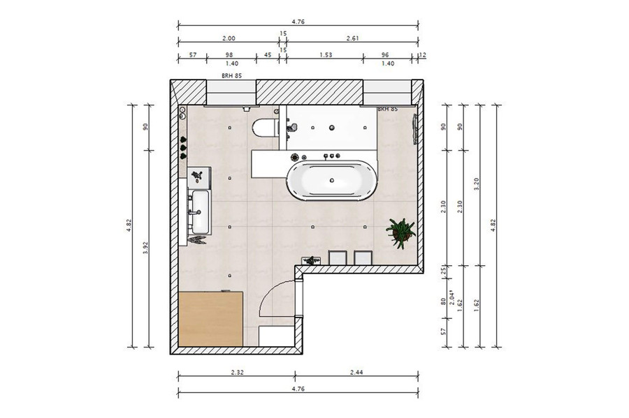 Der Plan eines neuen Bads