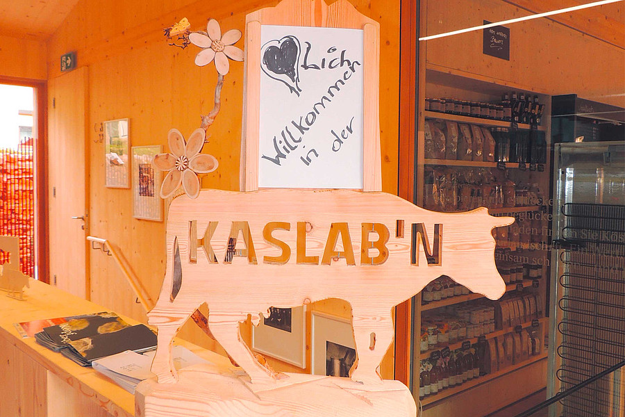 Verkaufsraum der Kaslabn in den Nockbergen