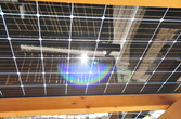 Terrasse mit Vordach aus Photovoltaik