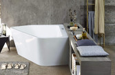 Badewanne in geometrischer Form