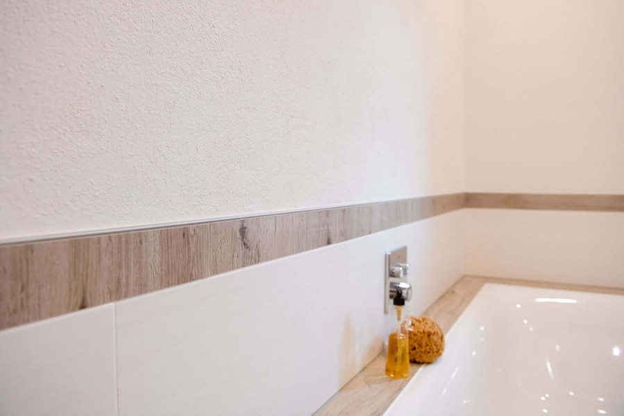 Badezimmer mit Lehmputz