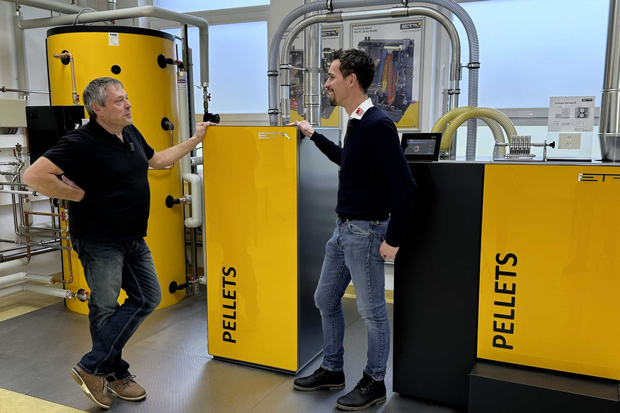 Ferdinand Tischler von ETA mit Markus Kuster (HSH)