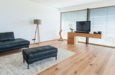 Wohnzimmer mit Fußbodenheizung