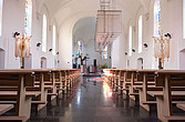 Kirche in Lingenau mit Fußbodenheizung