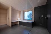Fugenloses Badezimmer mit Wanne und Dusche, Christoph Bereuter GmbH, Sibratsgfäll und Lingenau